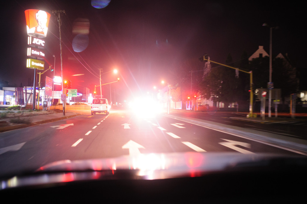 Driving back after work, Pretoria, June 2014