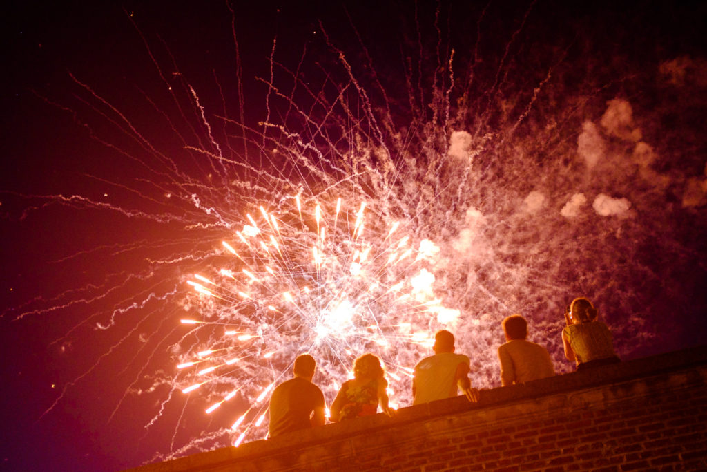 Fireworks at Portus Ganda